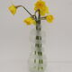 Vase soliflore verre transparent bande sablée