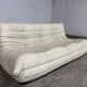100% authentic ligne roset togo 3-seater beige leather in top condition!