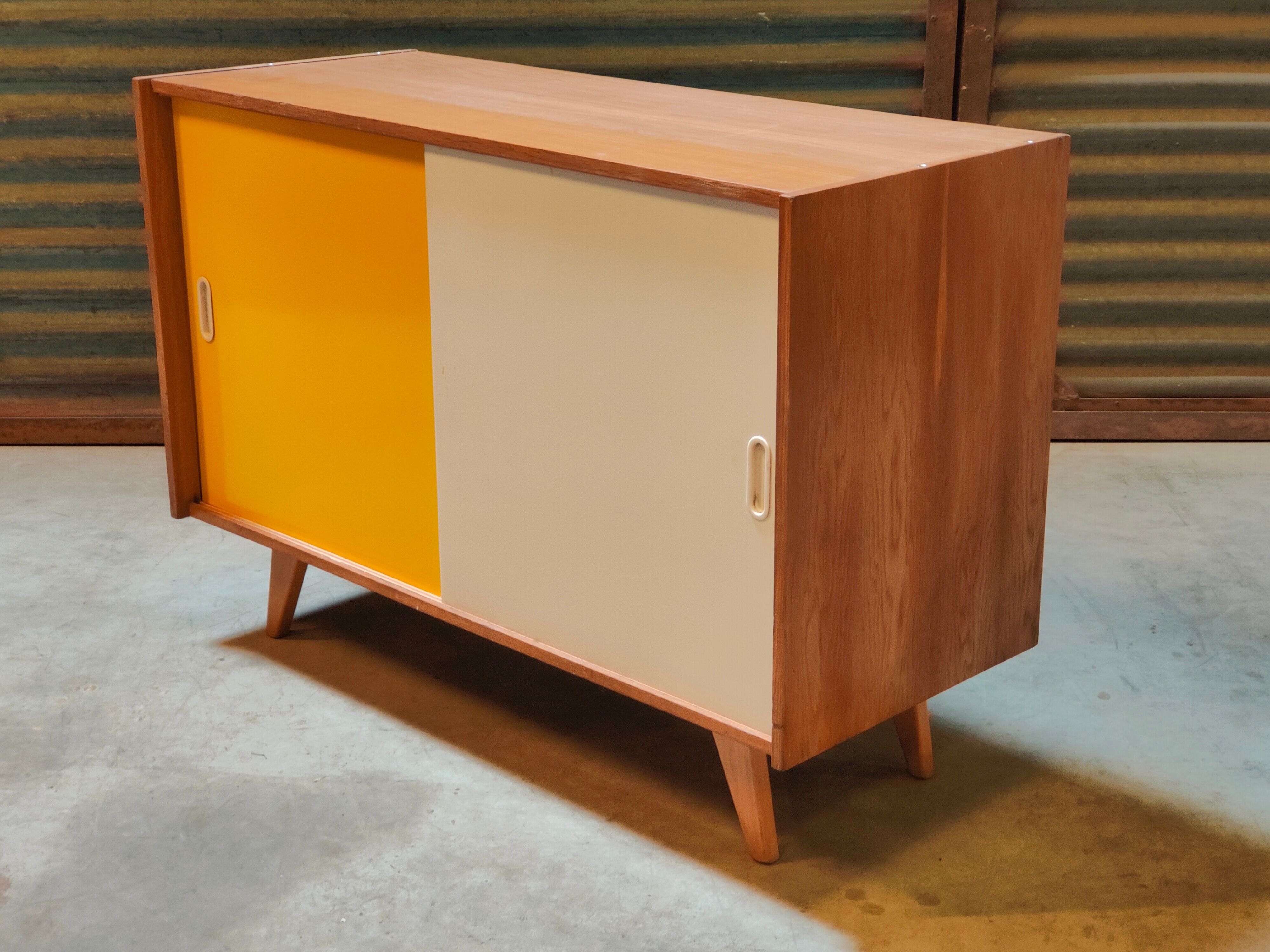 Buffet U 452 Yellow by Jiri Jiroutek for Interier Praha 1960