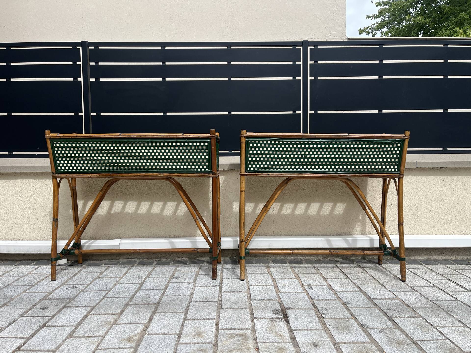 Pair of planters Drucker 101x38x89 cm