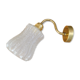 Brass and moulded glass sconce