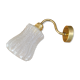 Brass and moulded glass sconce