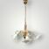 Antique five-arm wheat ear chandelier – hollywood regency - massive