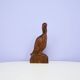 statue d'oiseau vintage en bois sculpté à la main