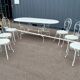 Garden furniture in old iron 6 places