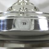 Pair of silver bronze candelabras