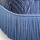 Fauteuil crapaud velours bleu jean