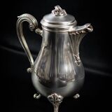 CHRISTOFLE Collection Marly - Théière balustre en métal argenté - XXème