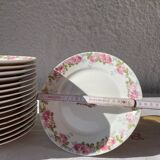 Set of 34 porcelain plates, flower pattern