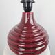 Ceramic burgundy red lamp base