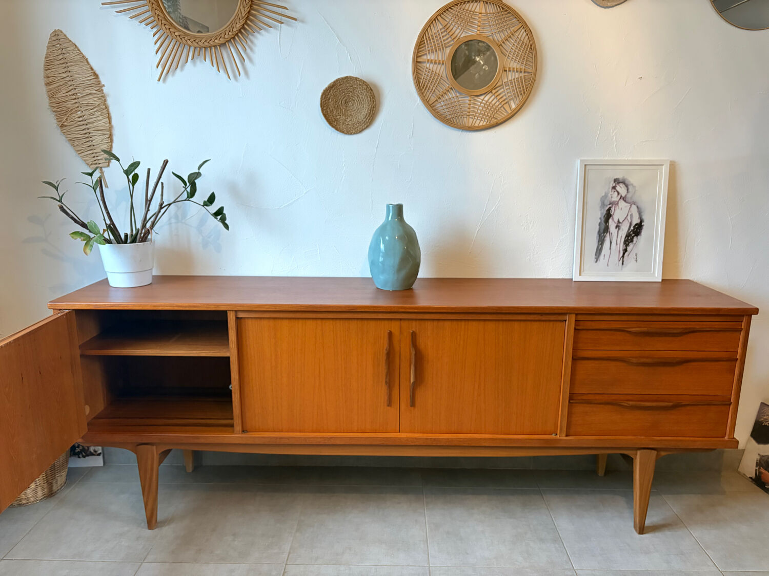 Vintage teak sideboard