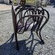 Thonet curved wood magazine rack Art Nouveau