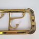 Vintage Art Deco Brass Wall Coat Rack with Folding Hooks, 1930