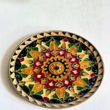 Vintage brass compartment plate