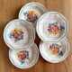 5 soup plates in Grasse earthenware, HBCM (Hippolyte Boulenger, Creil Montereau)