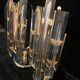 Pair of crystal lamps Venini 1980