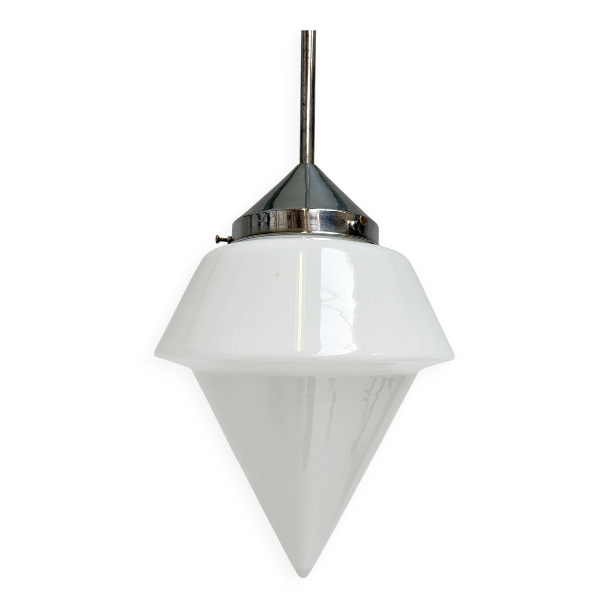 Plafonnier Philips en verre opale, années 1960
