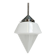 Plafonnier Philips en verre opale, années 1960