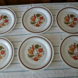 Flat vegetable plates arcopal france l2