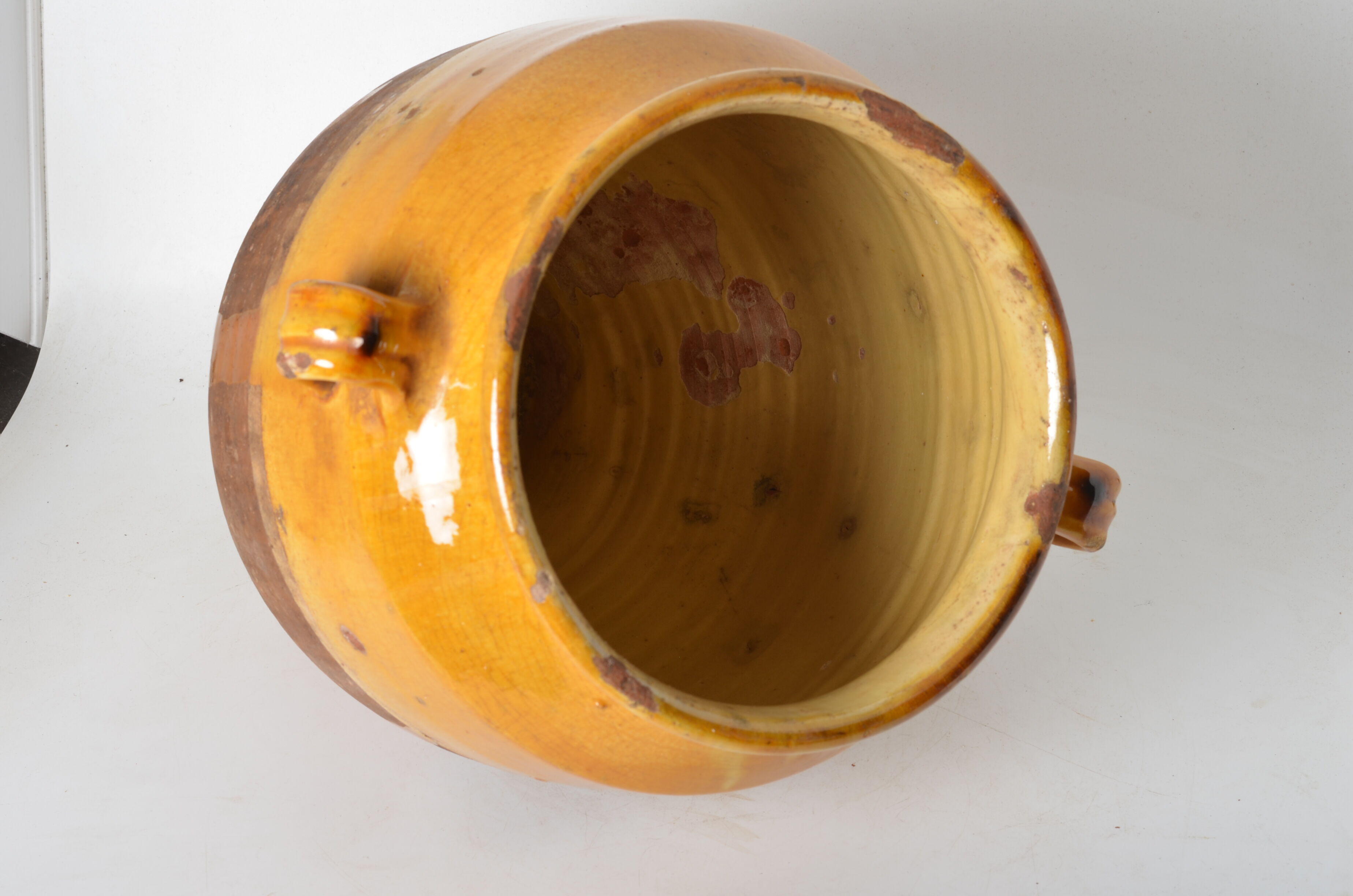Yellow glazed jar