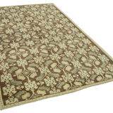 1960s handmade oriental beige carpet 157 cm x 248 cm