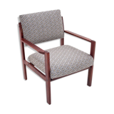 Fauteuil gris et jaune