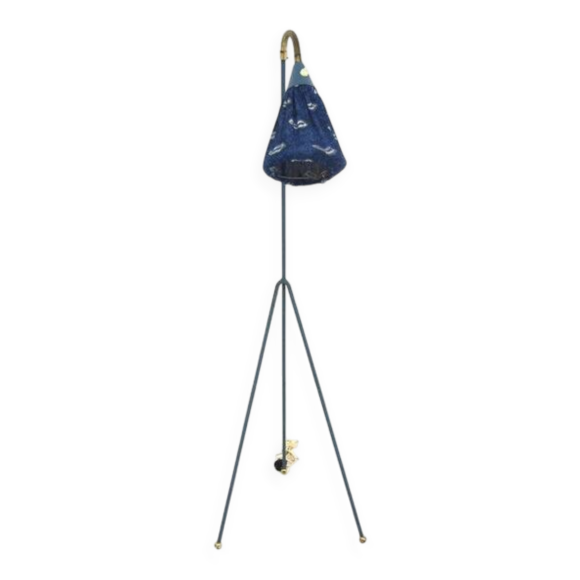 Lampadaire scandinave "tripode" en métal, Suède, 1950