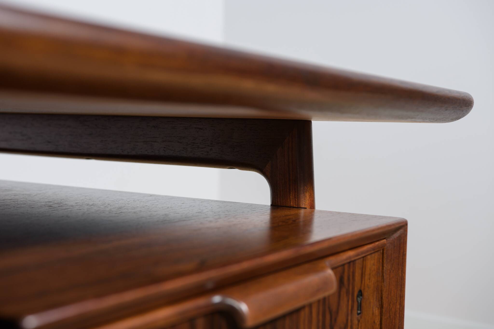 Mid-Century Model 75 Freestanding Teak Desk from Omann Jun, Denmark, 1950s