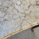 Rocaille dressing table marble top, one drawer