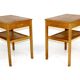Paire de table chevets en chêne, Suède, 1960