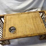 Vintage rattan meal platter