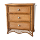 Commode vintage en rotin