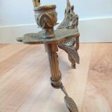 Bronze candle holder wall light