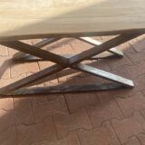 Table basse en bois et métal