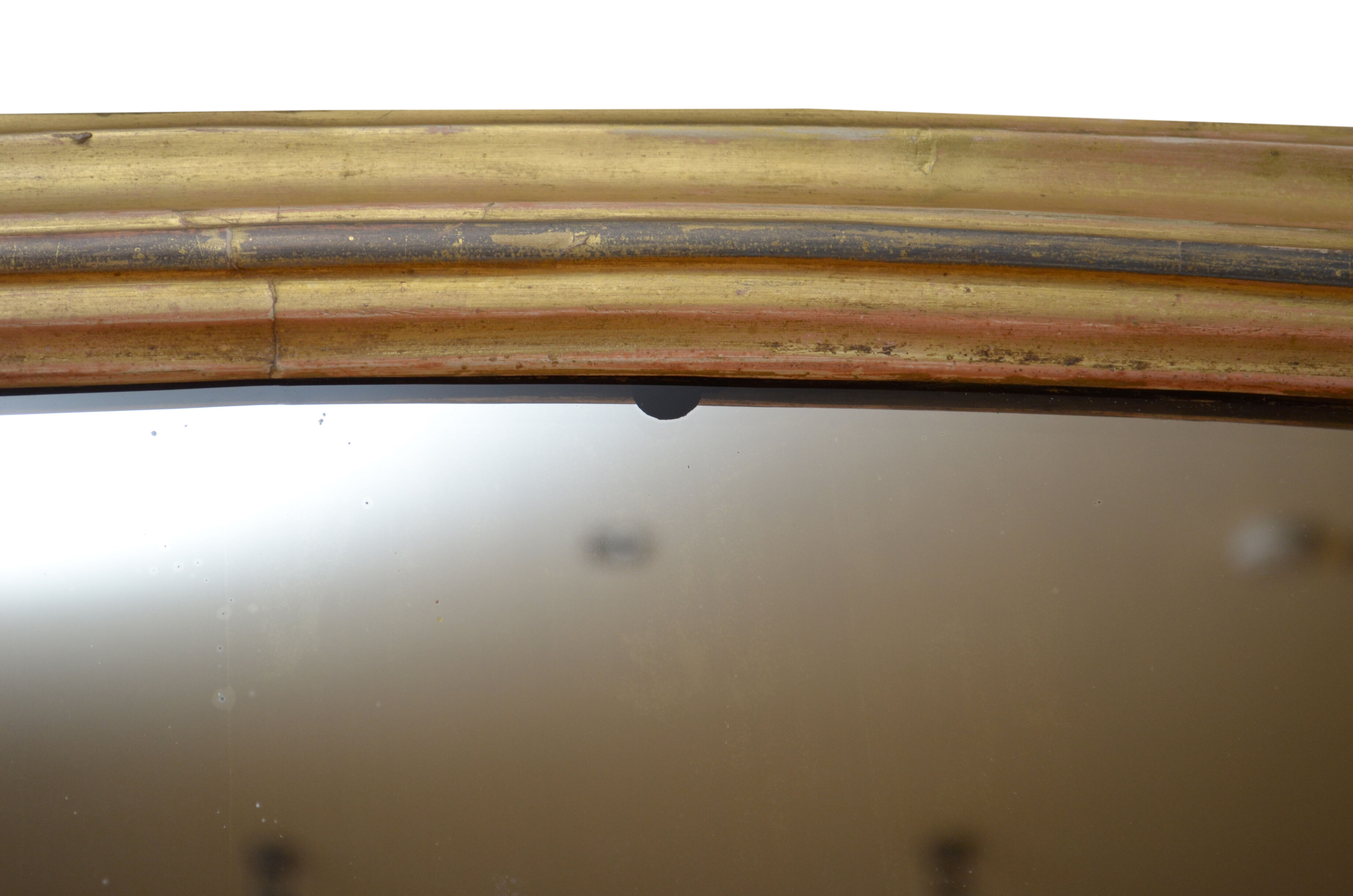 Victorian Giltwood Overmatel Mirror