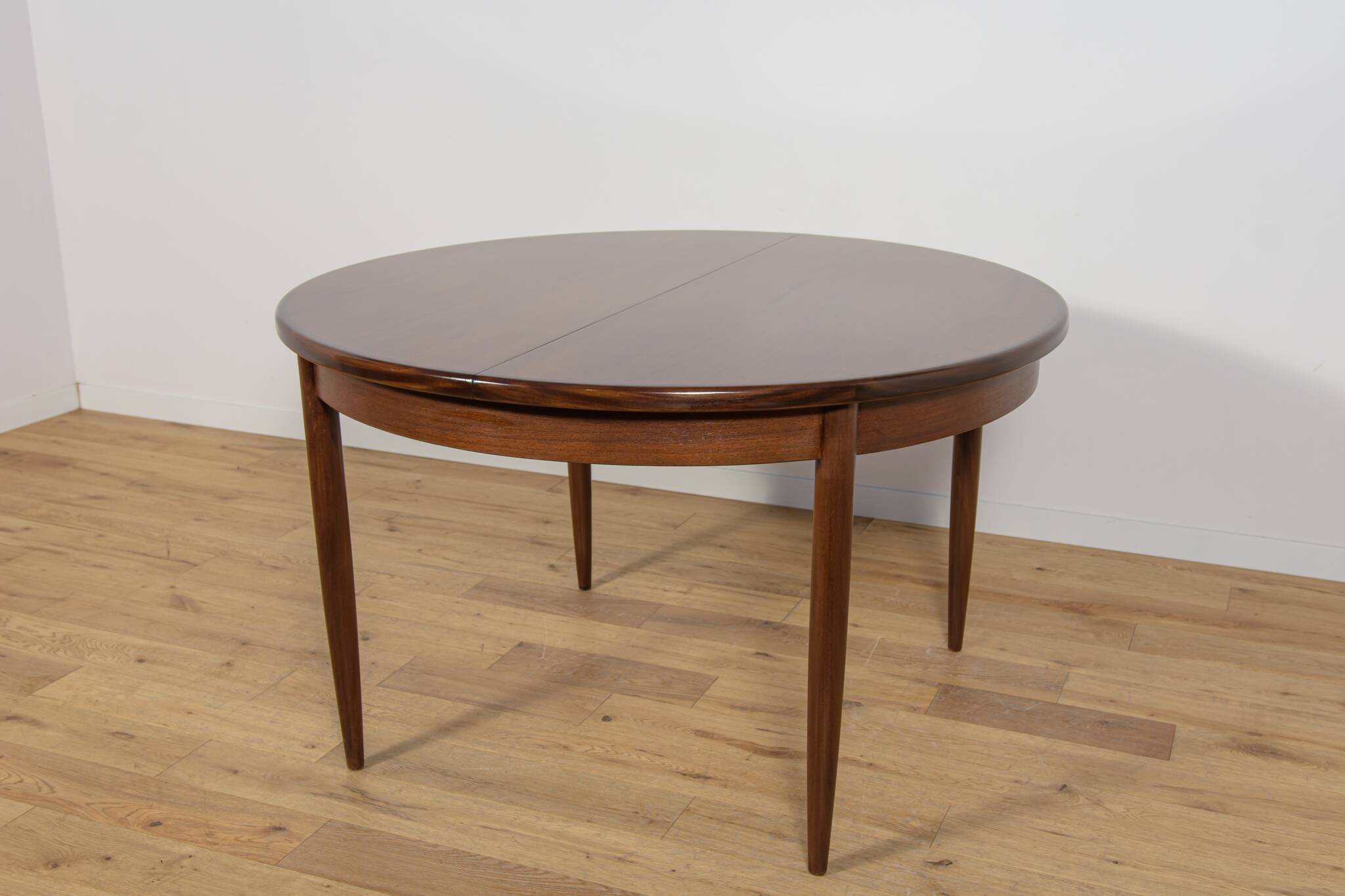 Mid-Century Teak Round Fresco Dining Table from G-Plan, United Knigdom.