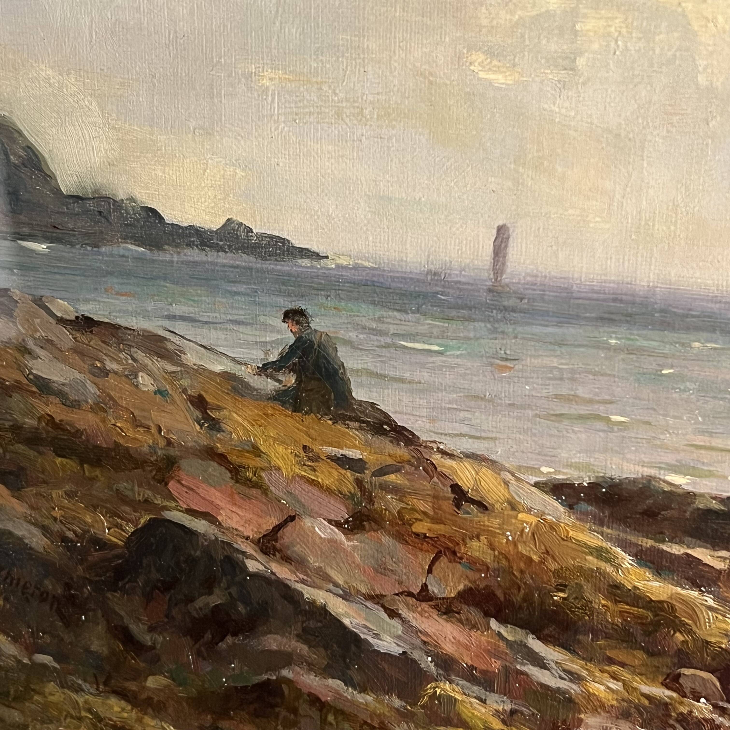 Oil on canvas Duncan Cameron Scotland 1837-1916 19th-century Marine Scene