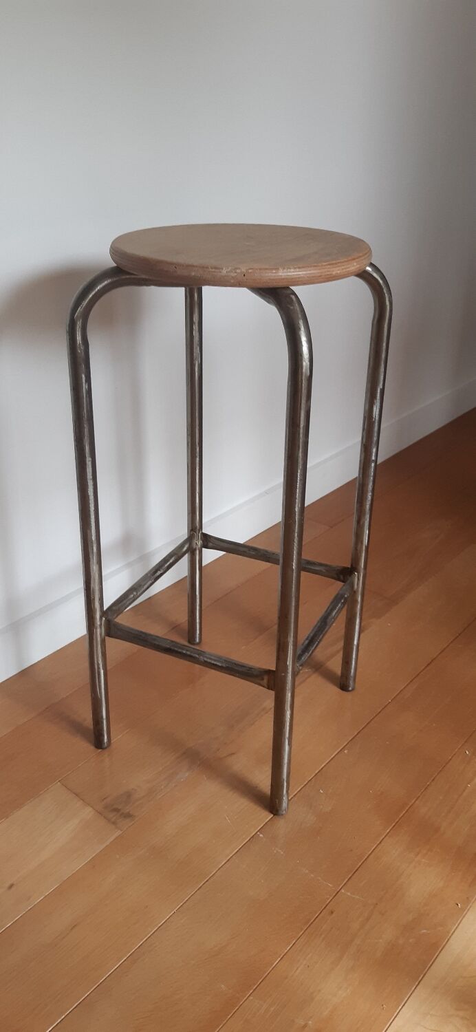 Industrial bar stool