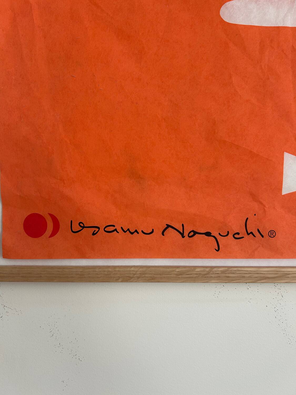 “Bowtie” silkscreen poster on washi paper by Isamu Noguchi