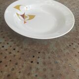 White porcelain deep dish, Schirnding Bavaria, design, vintage 1970