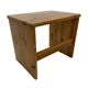 Tables gigognes vintage en bois de pin, tables d'appoint mimiset, lot de 3