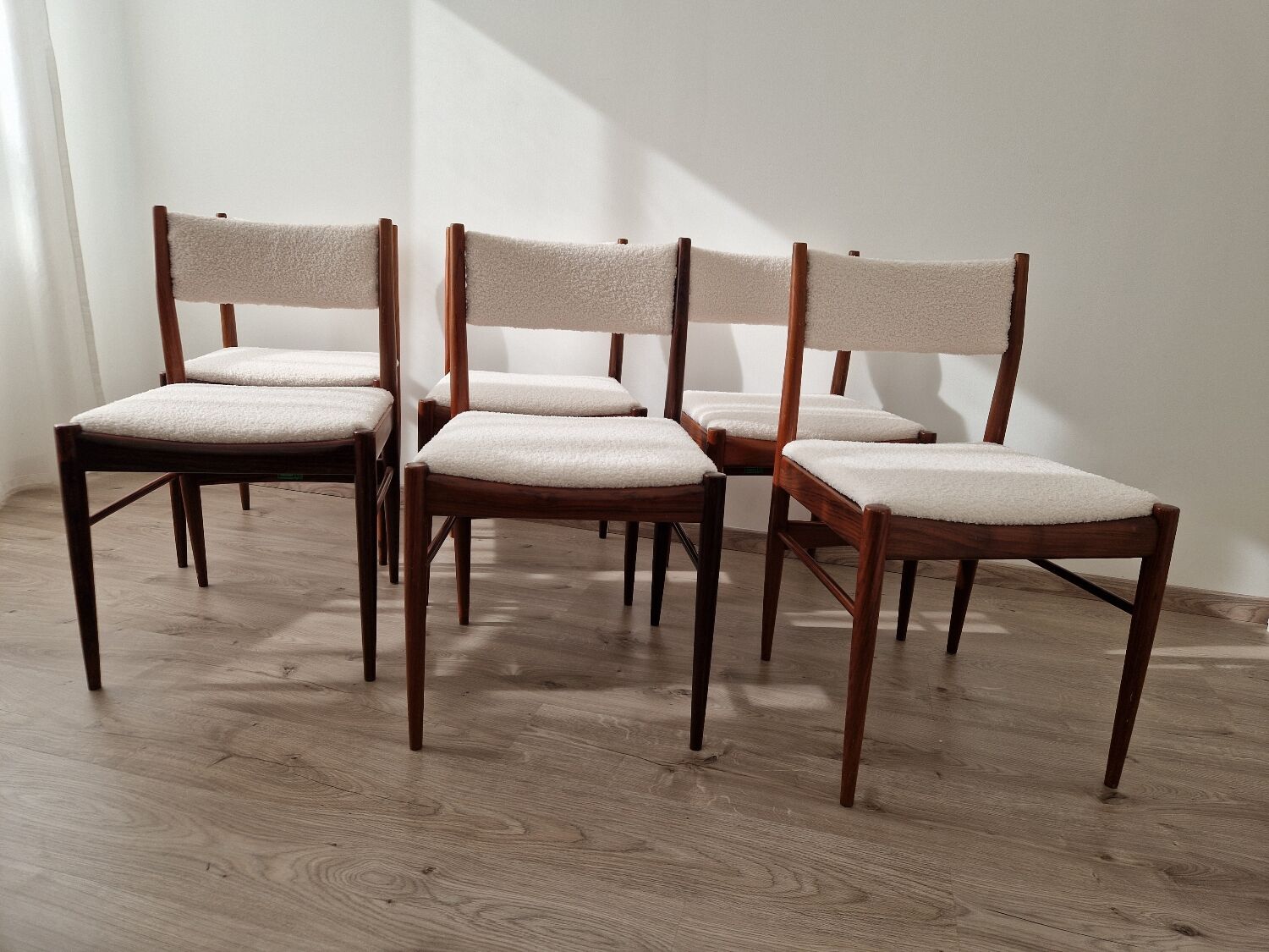 Suite of 6 Italian chairs Consorzio Sedie Friuli - 1960