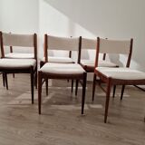 Suite of 6 Italian chairs Consorzio Sedie Friuli - 1960