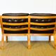 Scandinavian leather and teak bench from the 1960s.