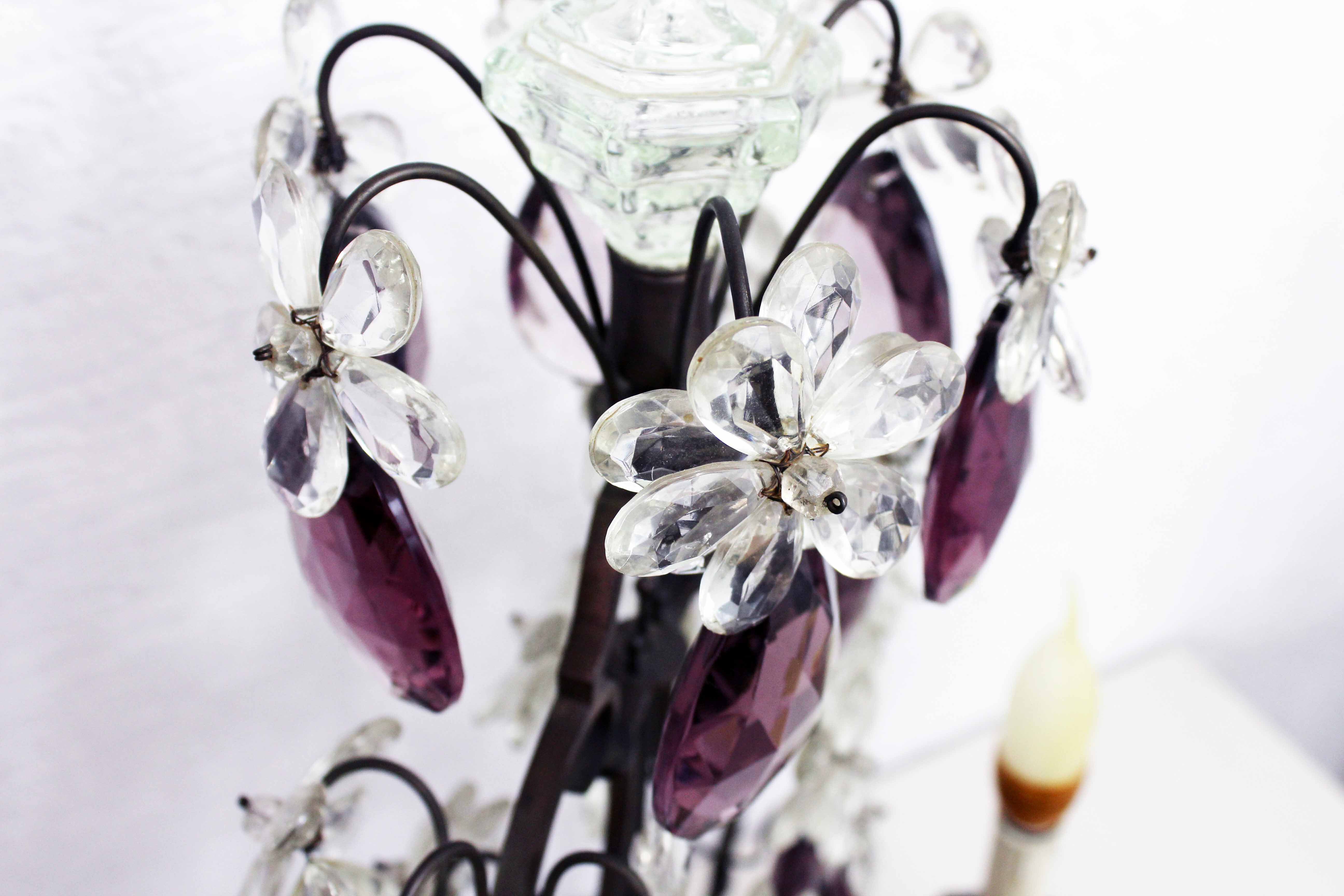 Crystal girandole lamp