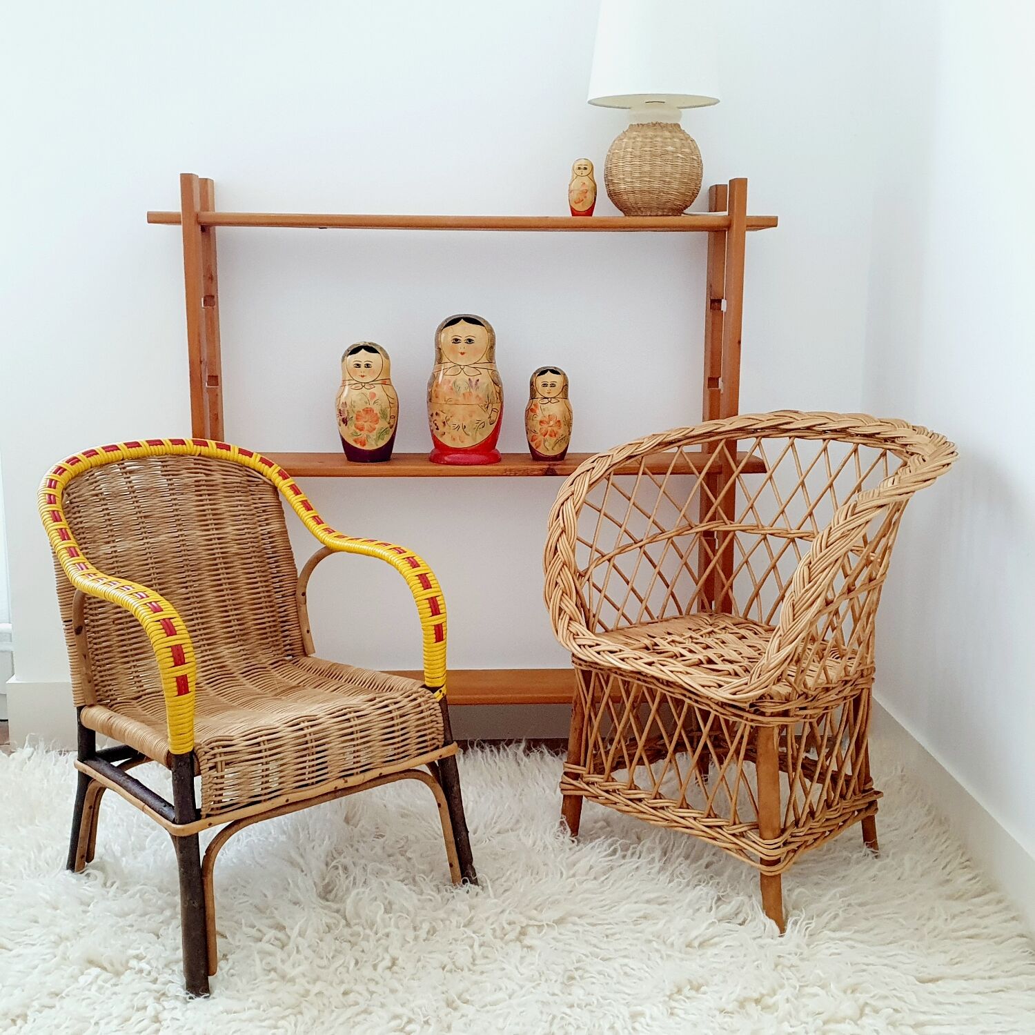 Wicker children's chair