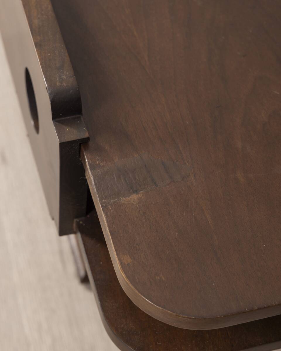 Vintage 60s coffee table with storage unit Italian design