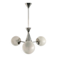 Art Deco Metal and Glass Chandelier