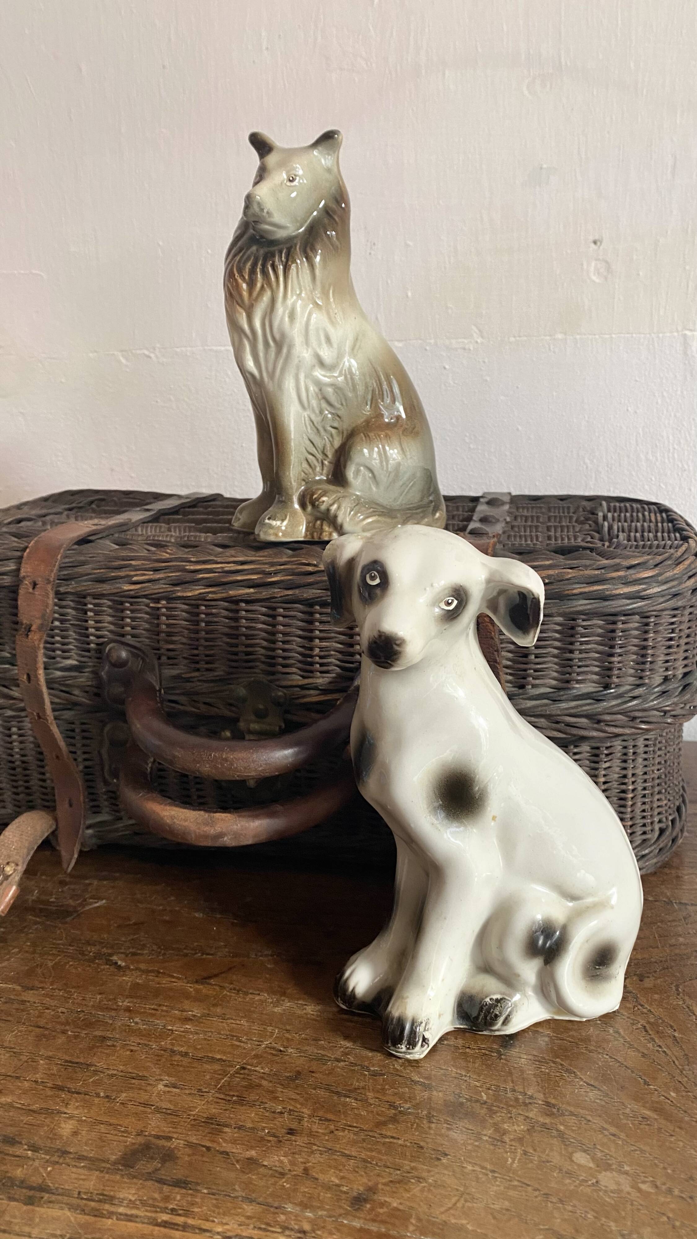 Vintage ceramic dog