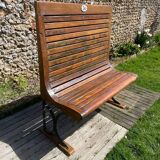 Old Parisian metro bench